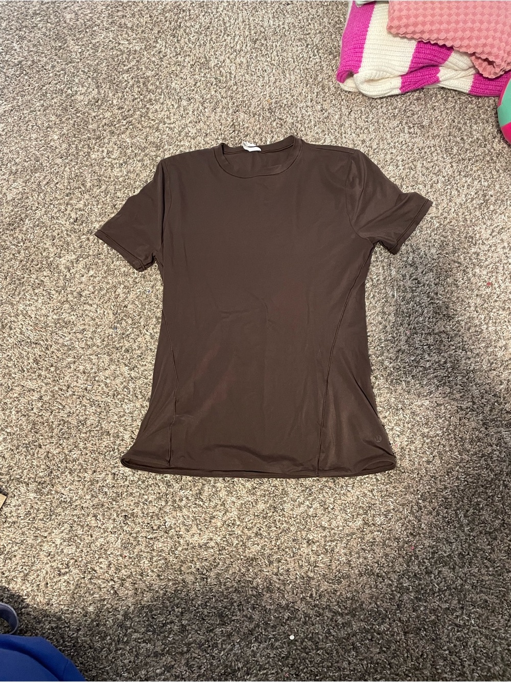 lululemon athletica Brown Short Sleeve Top